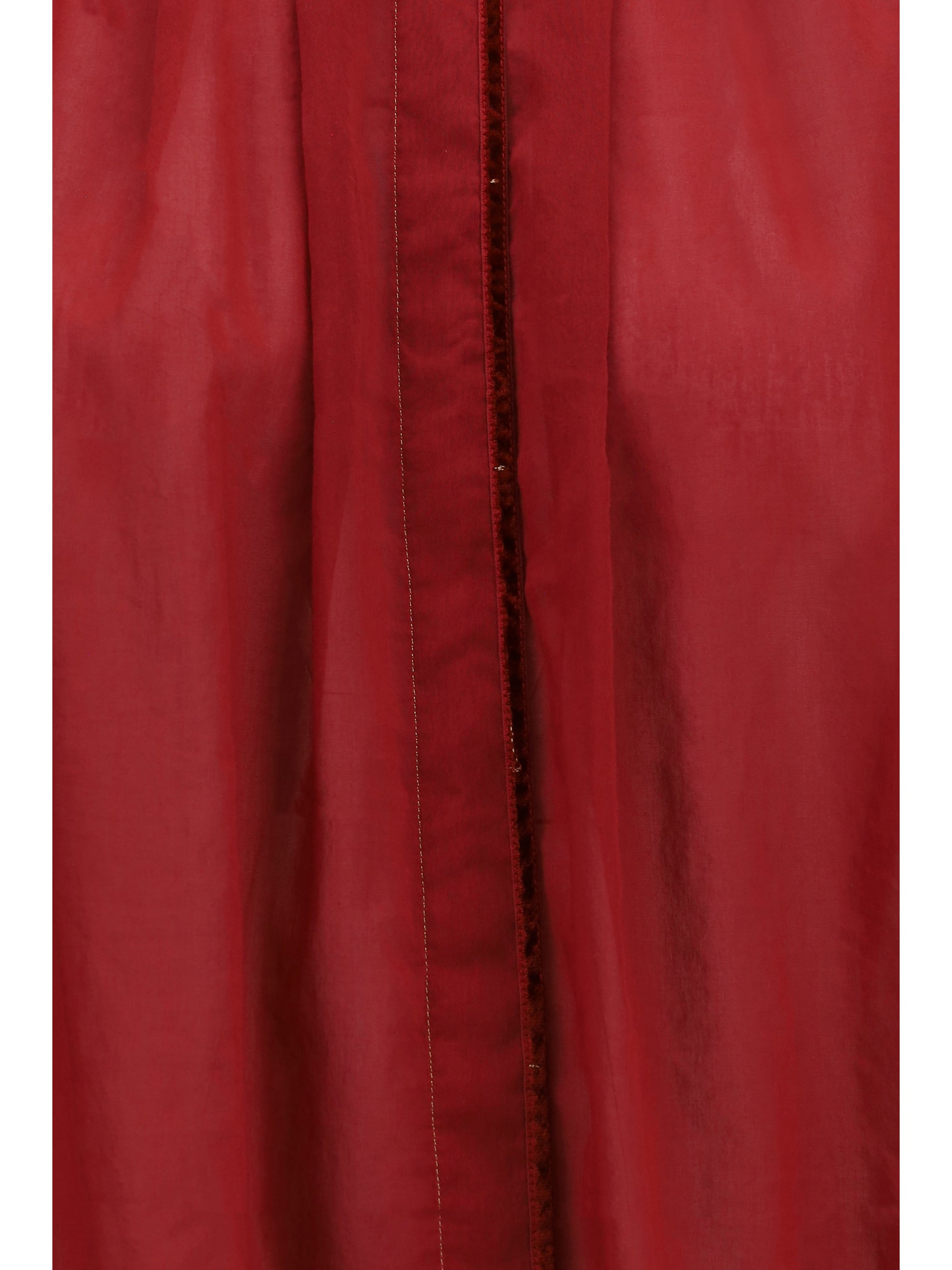 pleated high-neck blouse