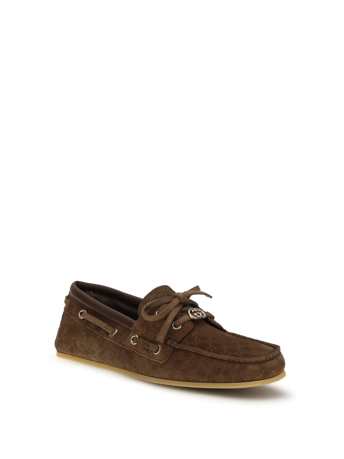 GUCCI 36 suede boat loafers