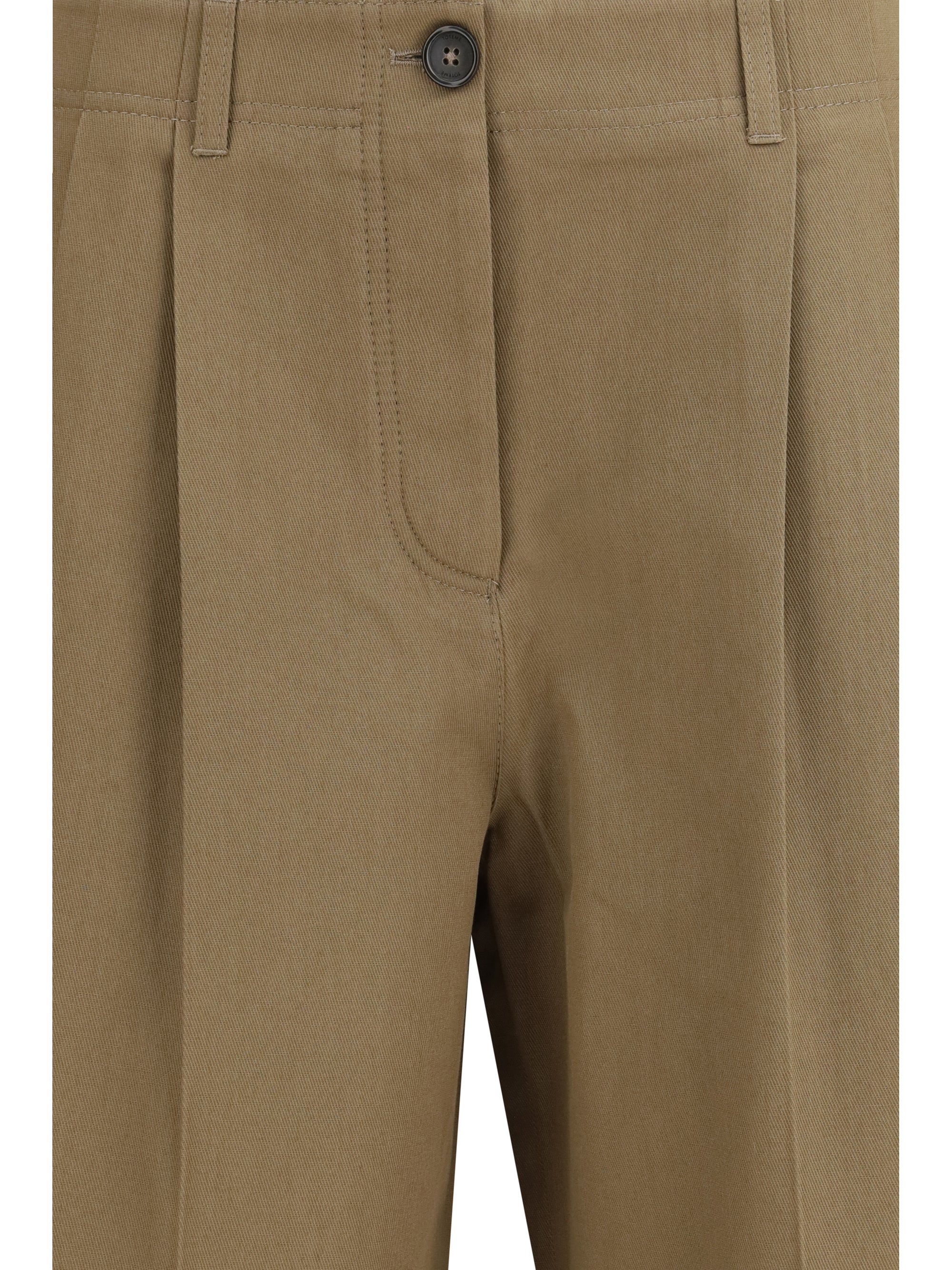 straight-leg pants in organic cotton