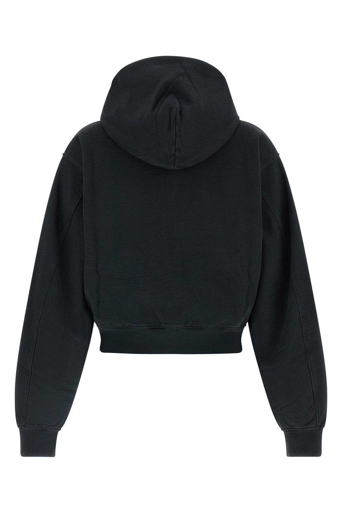 the alexander wang logo print zip-up hoodie redefines casual wear through a cont