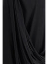 asymmetric midi skirt in cupro