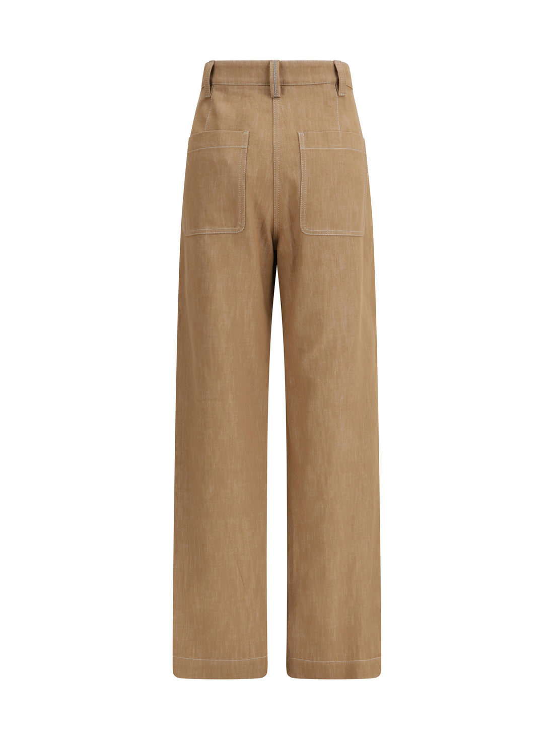 BRUNELLO CUCINELLI 40 denim-effect twill wide pants