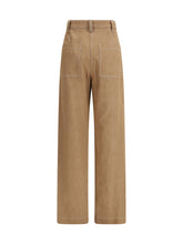 BRUNELLO CUCINELLI 40 denim-effect twill wide pants