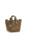 micro suede shoulder bag