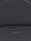 large logo print backpack