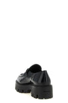 the prada black brushed leather loafers redefine the codes of classic footwear t