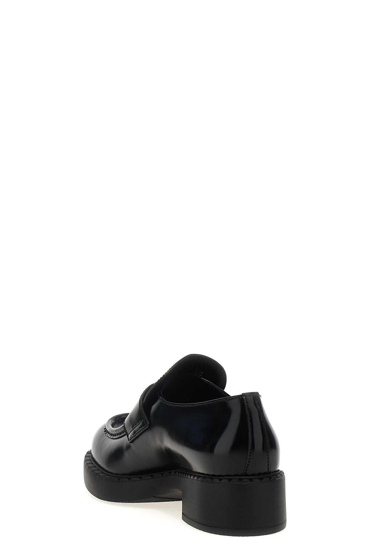 chocolate loafers in brushed leather