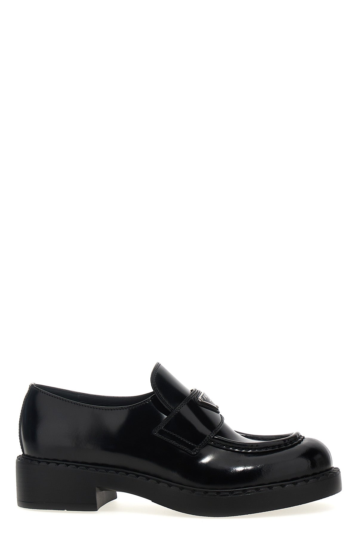 chocolate loafers in brushed leather