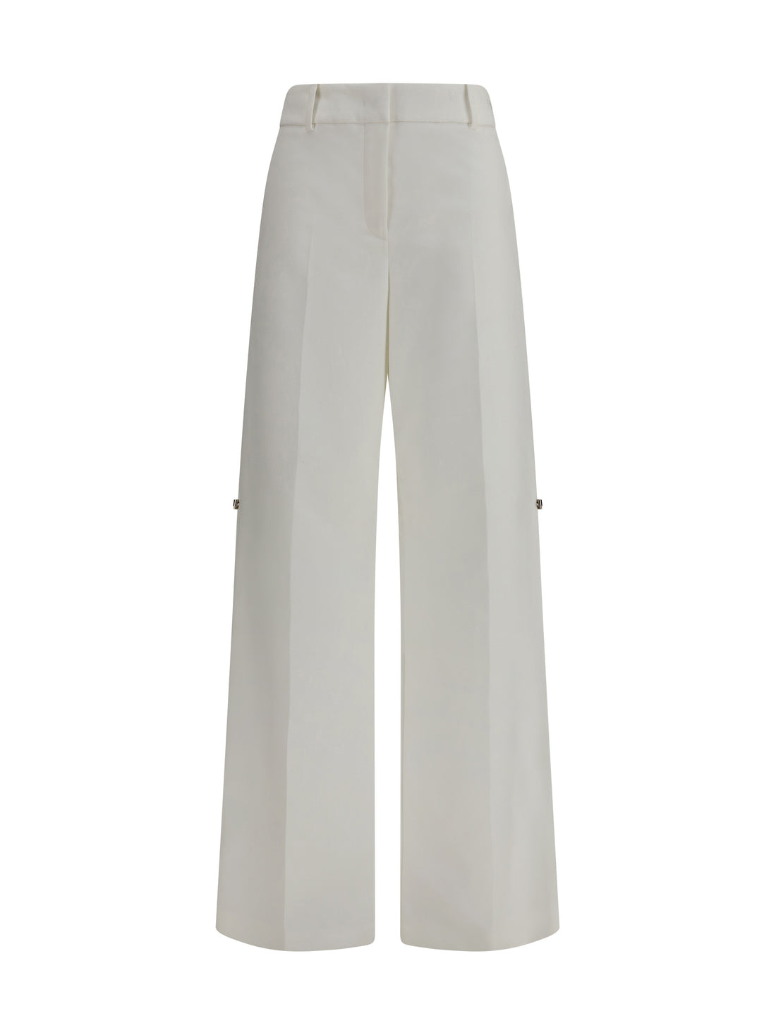 FENDI 40 pants in cotton with embroidered logo