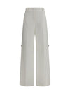 pants in cotton with embroidered logo