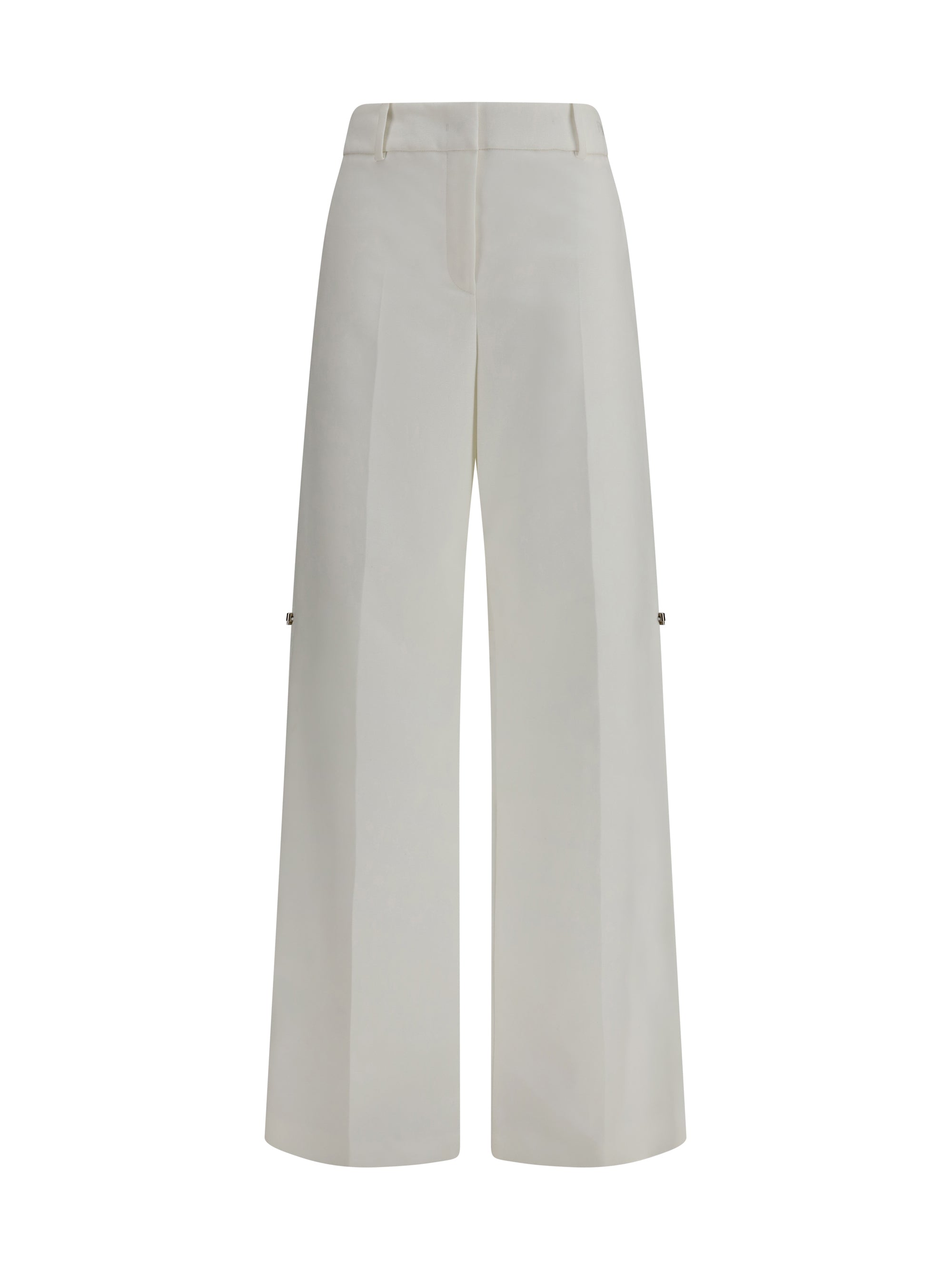 pants in cotton with embroidered logo