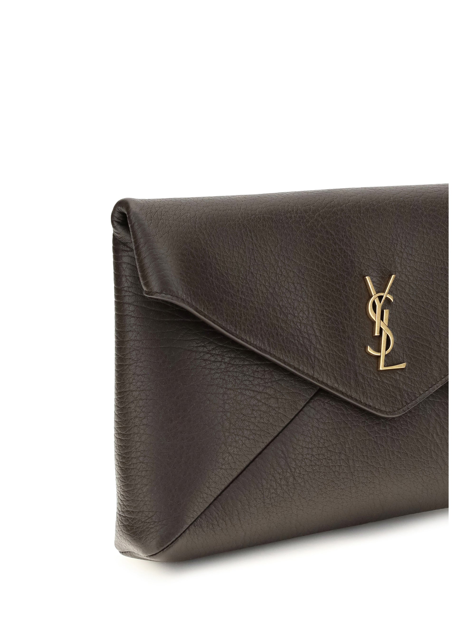 envelope leather clutch