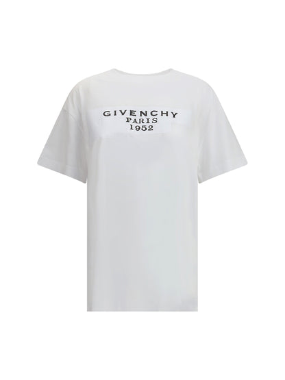 GIVENCHY M boxy cotton t-shirt with givenchy tape print