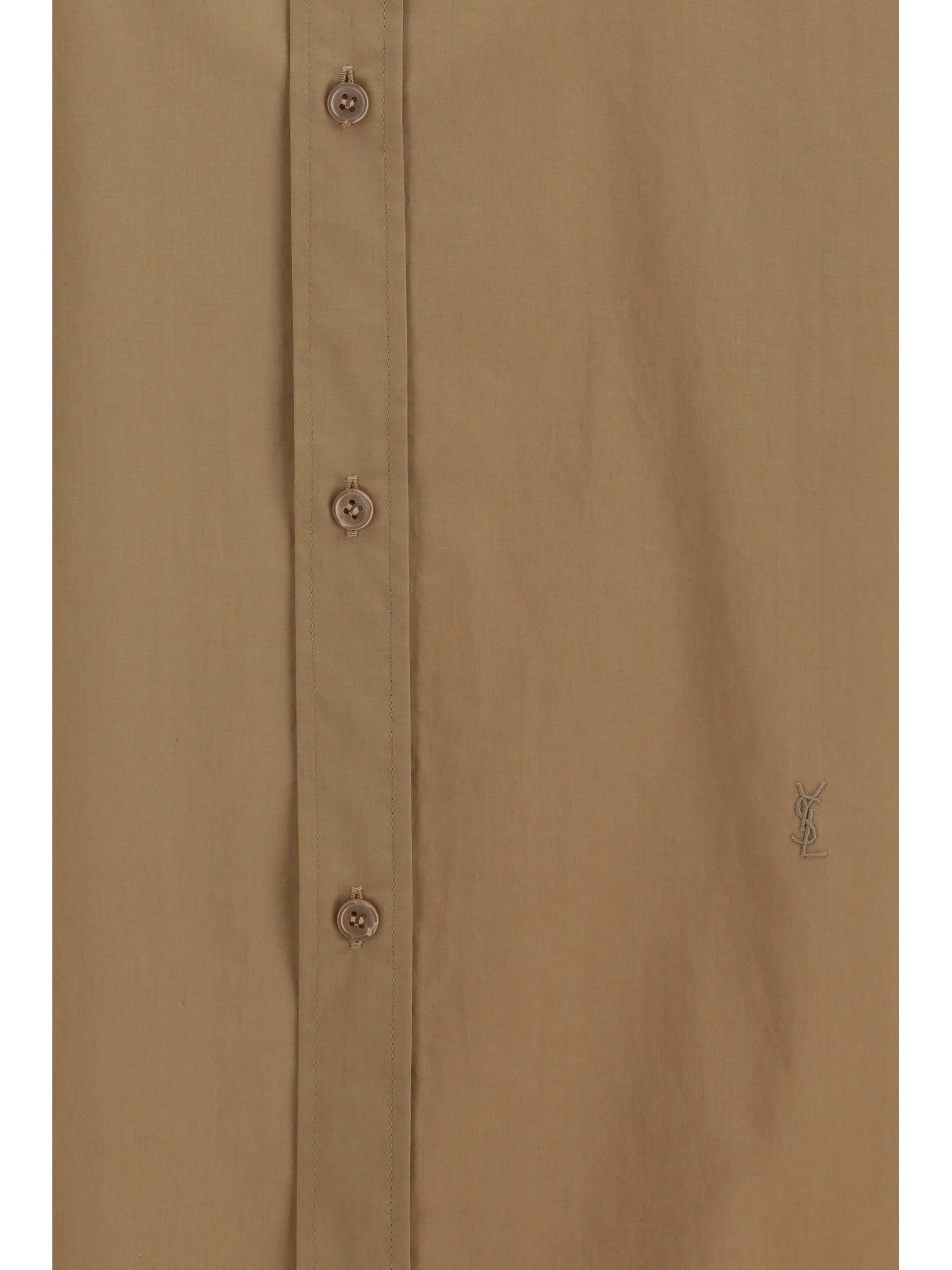 SAINT LAURENT 38 cassandre shirt with long sleeves