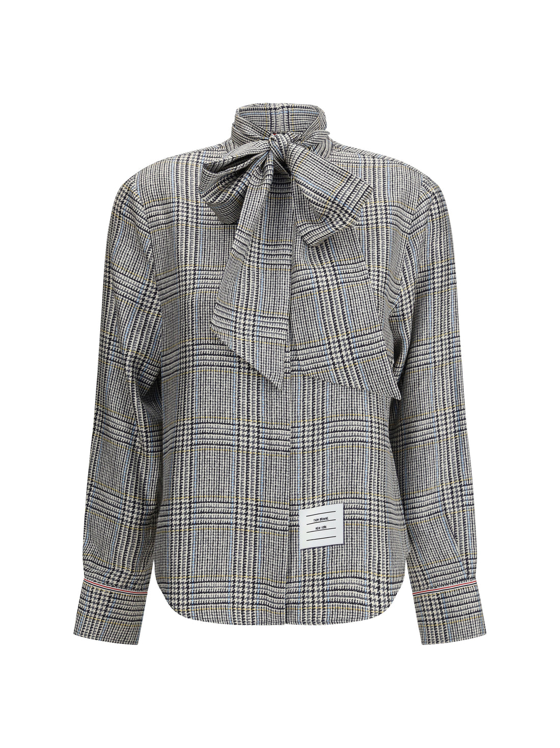 THOM BROWNE 38 hunting tweed silk twill shirt