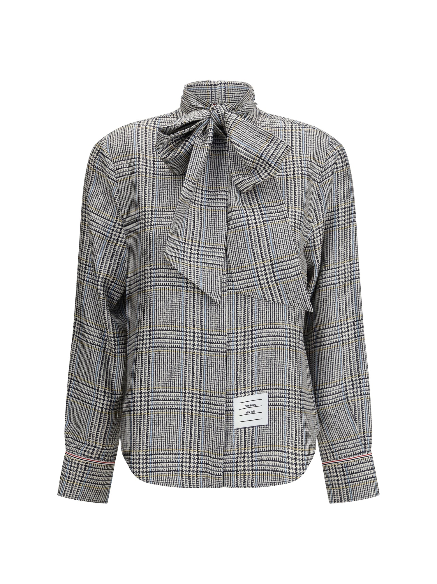 THOM BROWNE 38 hunting tweed silk twill shirt