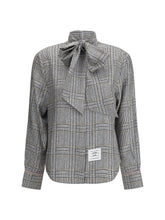 THOM BROWNE 38 hunting tweed silk twill shirt