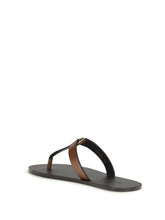 SAINT LAURENT 38 leather thong sandals