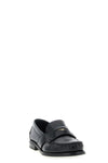 brushed calf leather loafers