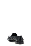 brushed calf leather loafers