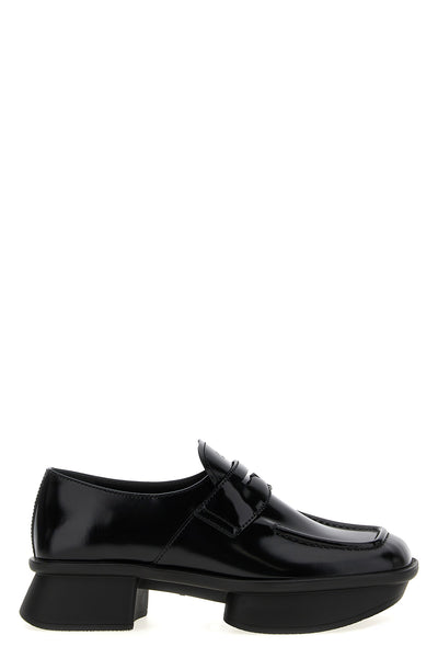 equal loafers in shiny leather