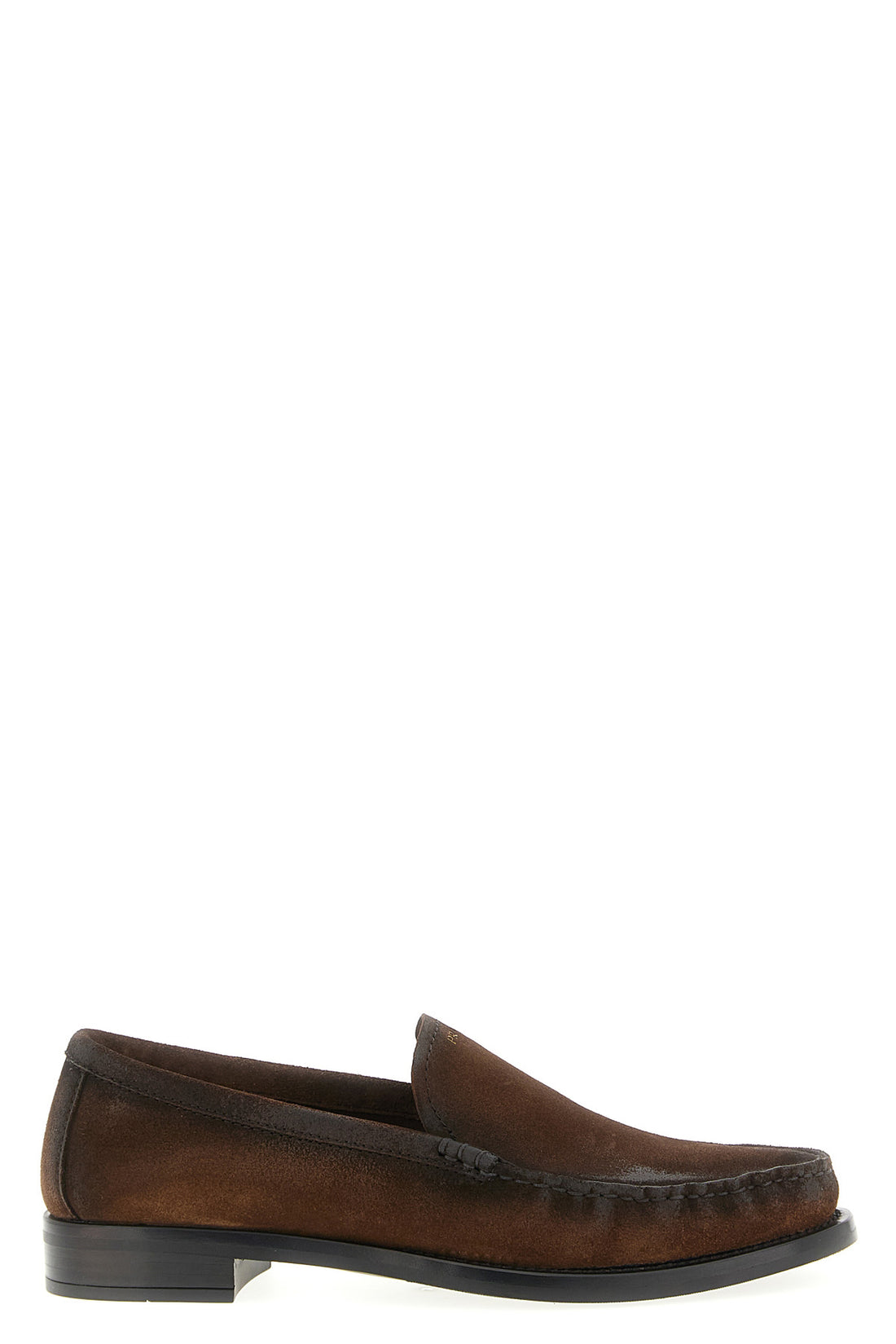 PRADA 37 suede loafers handcrafted for a lived-in effect