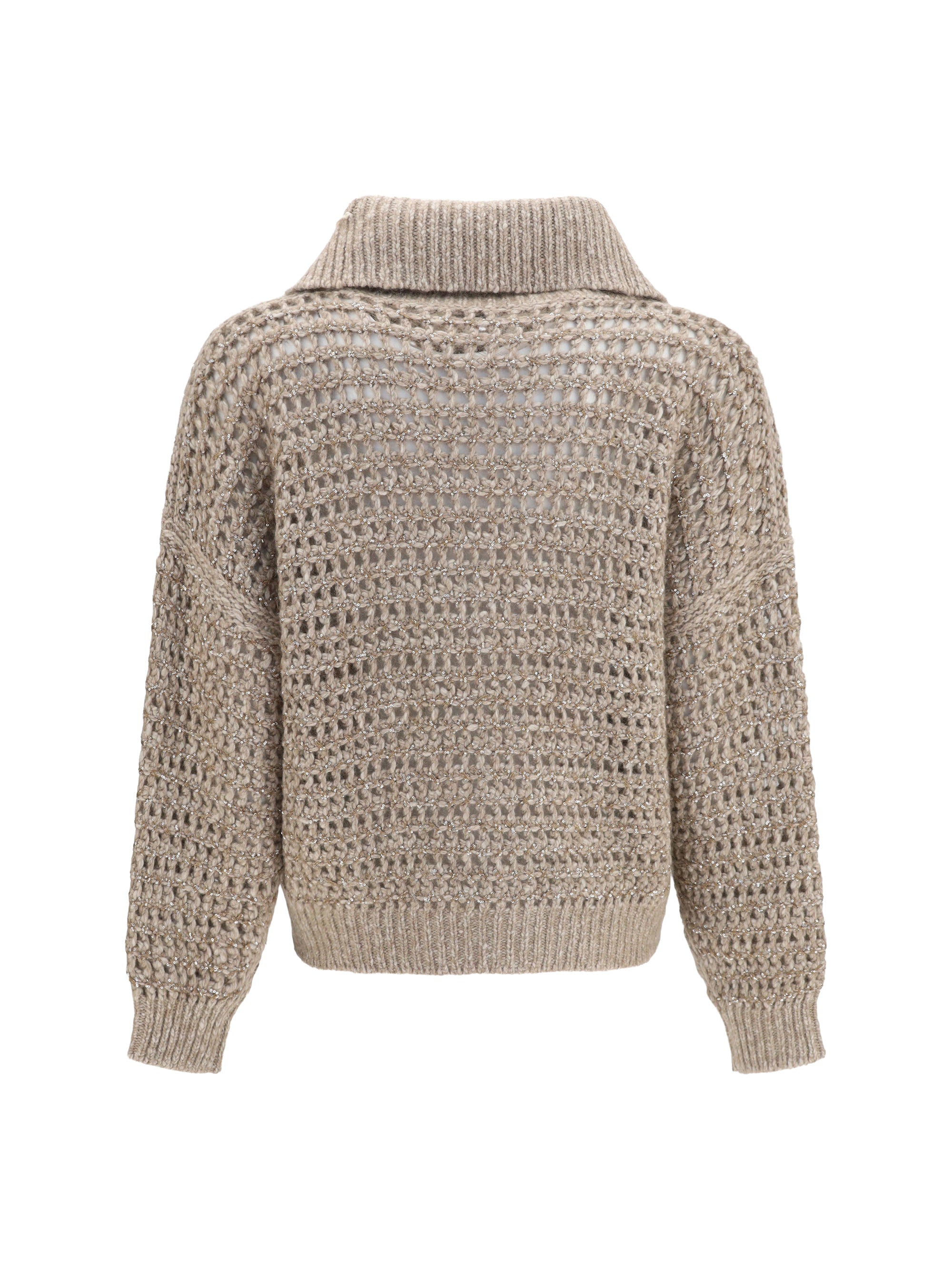 cashmere cardigan with central pocket