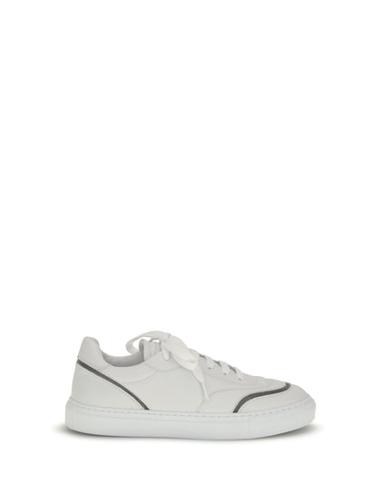 BRUNELLO CUCINELLI 40 leather sneakers with shiny details