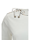 cotton lace-detail t-shirt