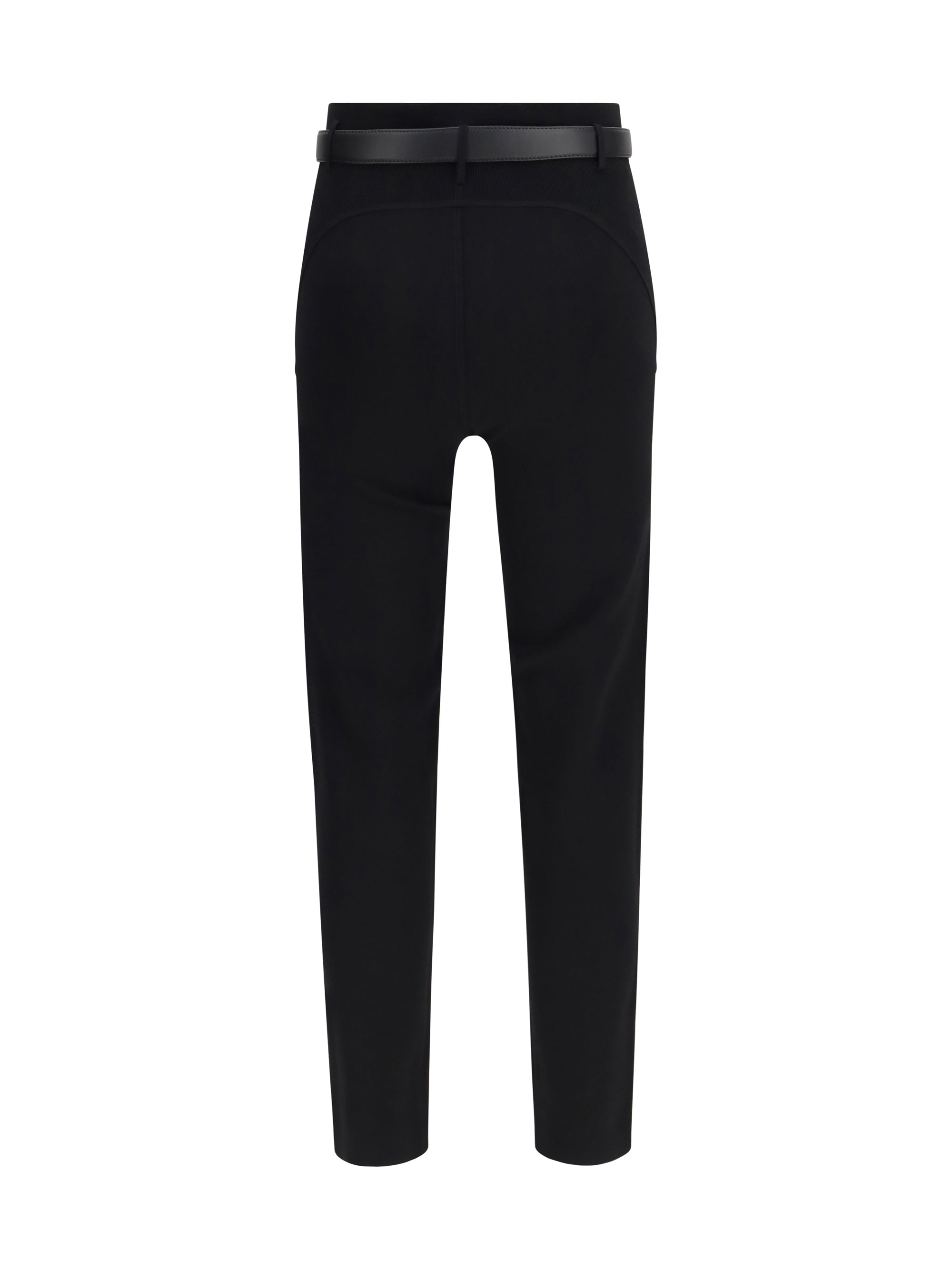 skinny pants with belt