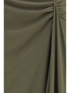 draped long skirt
