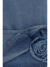 halterneck denim mini dress