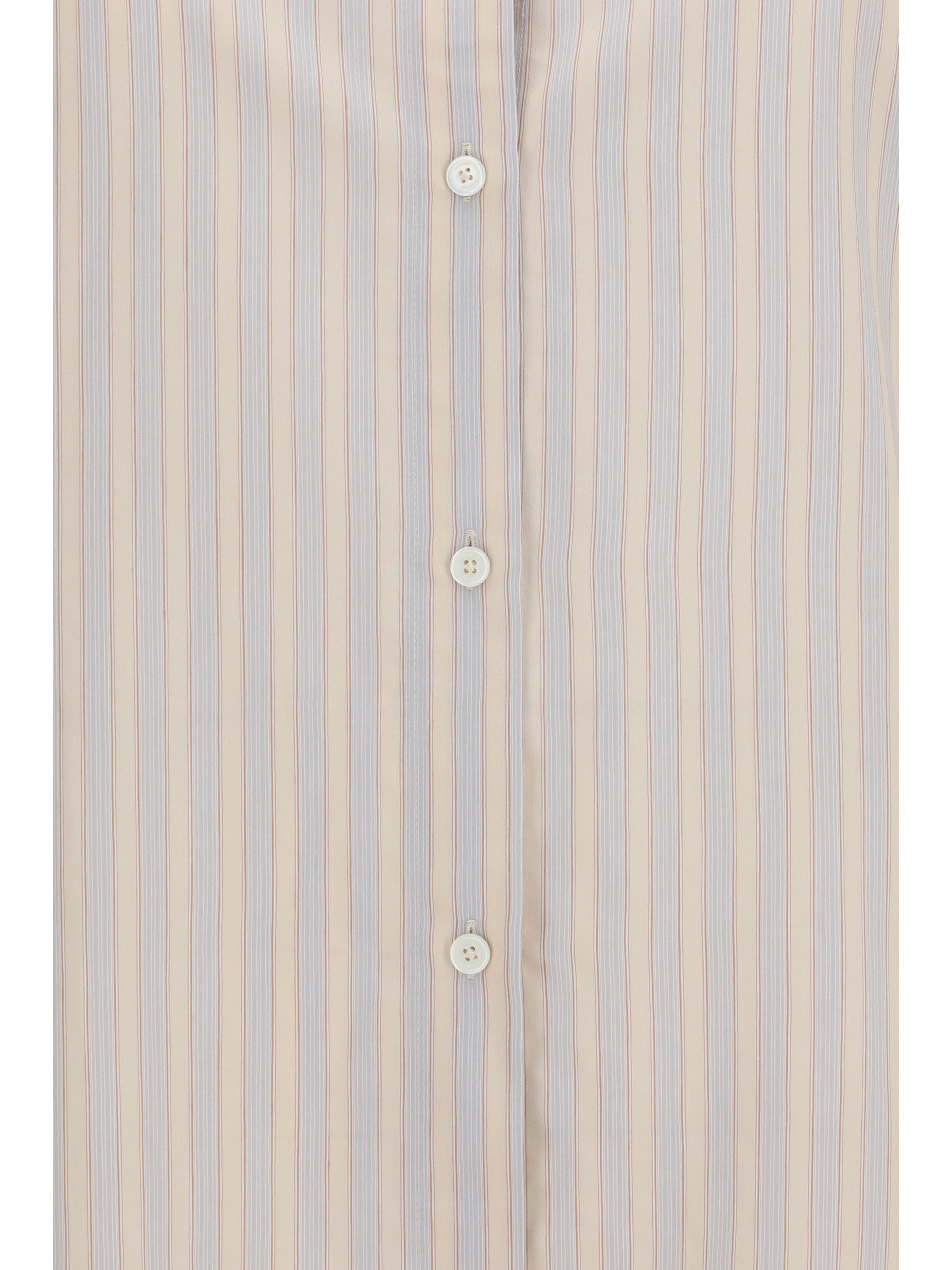 oversized striped shirt in cotton