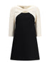 VALENTINO 42 short crepe couture dress