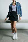 prax 01 re-nylon and suede sneakers