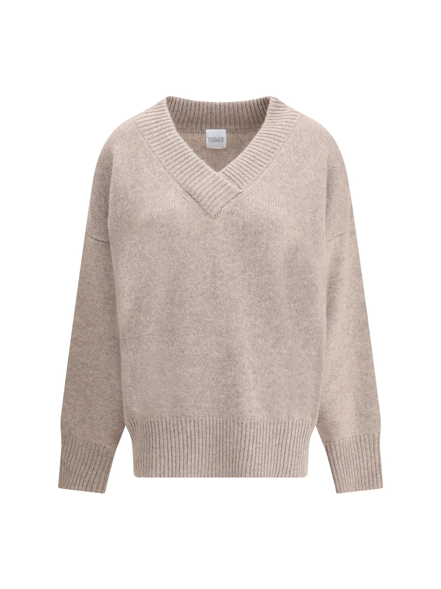 MADELEINE THOMPSON M  v-neck jumper in wool and cashmere