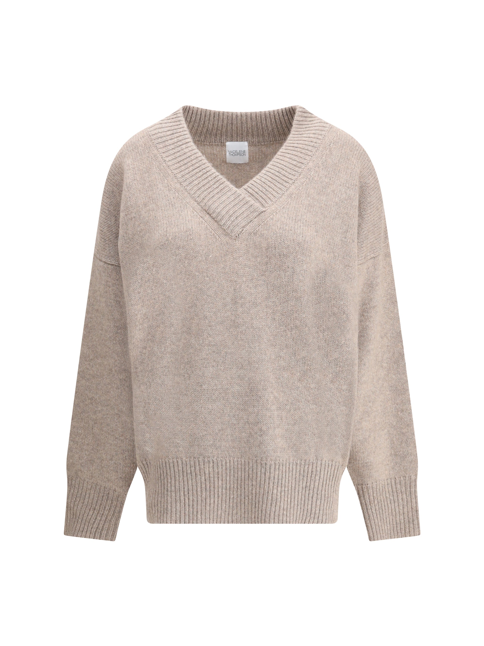 MADELEINE THOMPSON M  v-neck jumper in wool and cashmere