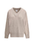 MADELEINE THOMPSON M  v-neck jumper in wool and cashmere