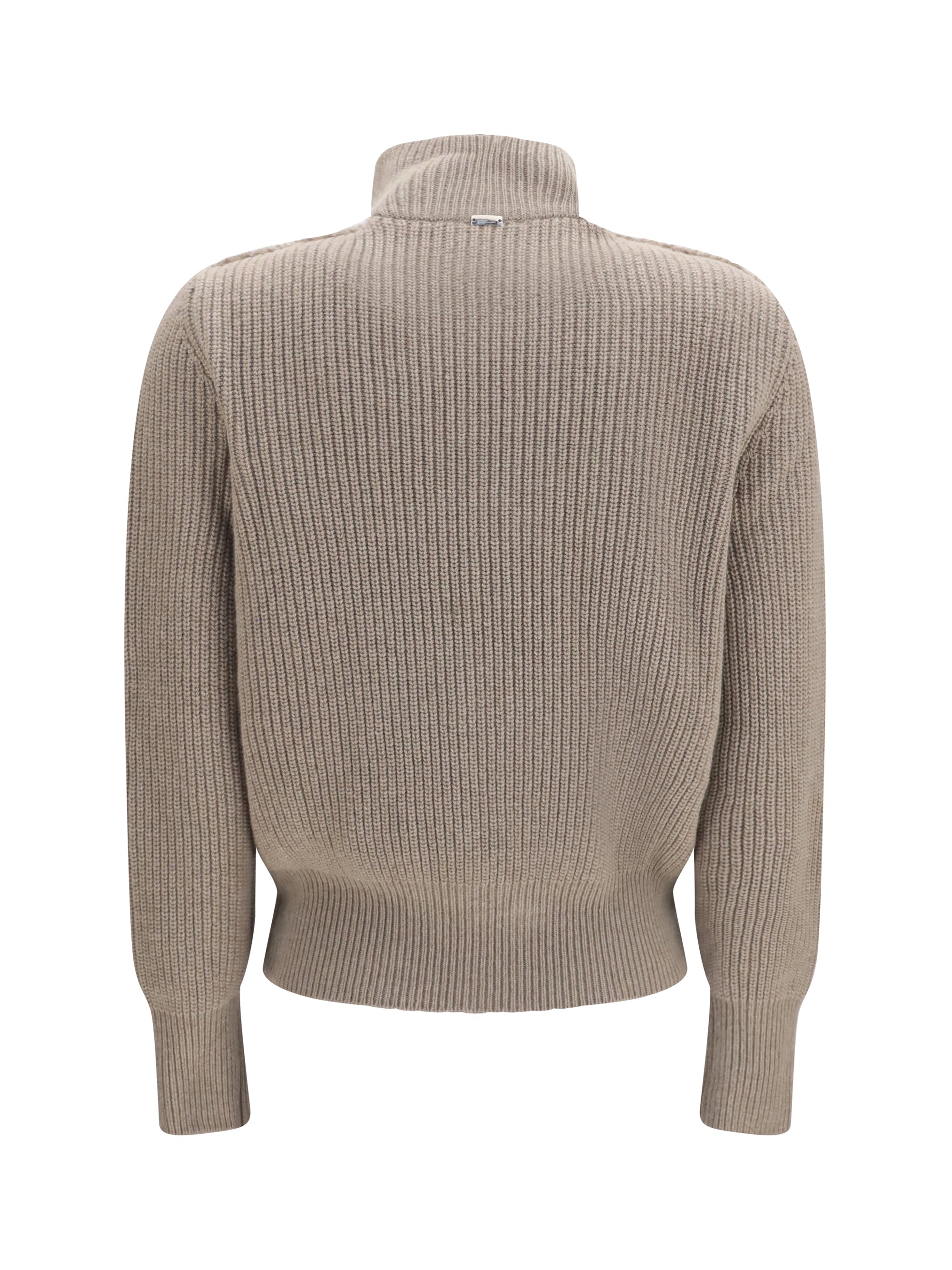 resort ribbed pure wool cardigan