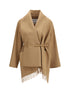 MAX MARA 38 camel cardigan coat