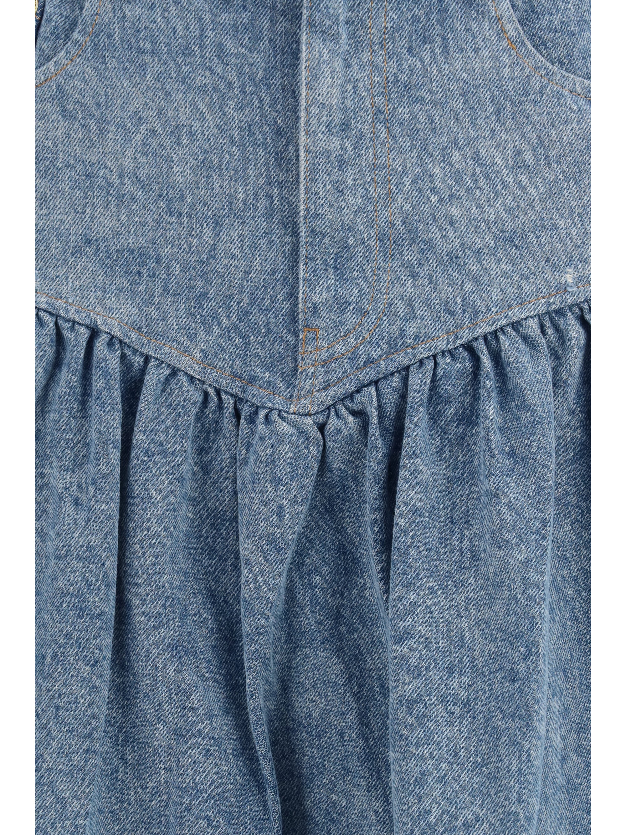 stretch denim skirt