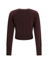 bea cropped wool cardigan