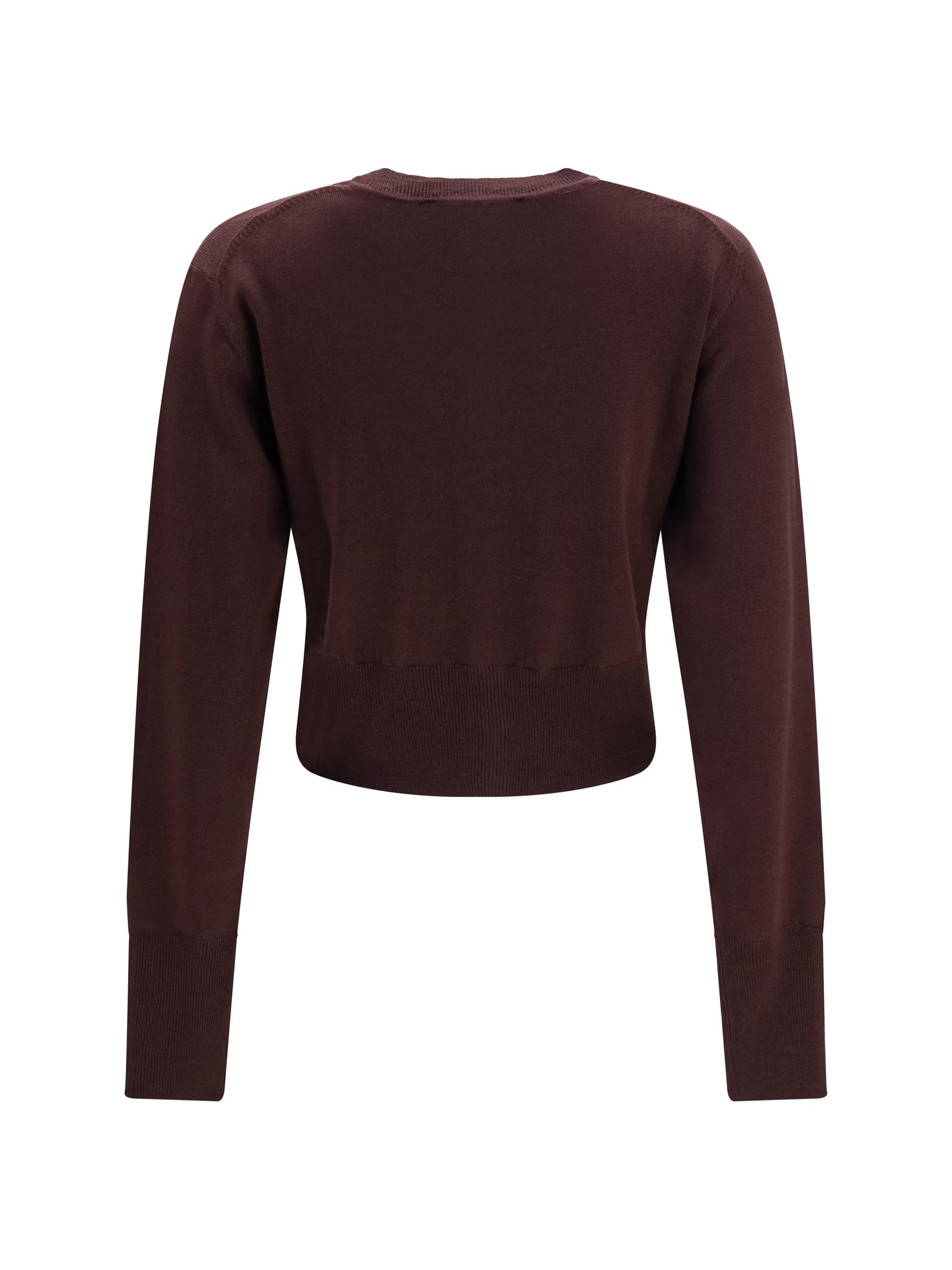 bea cropped wool cardigan