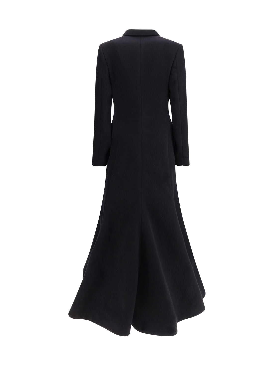 BALENCIAGA 36 oversized godet double-breasted coat