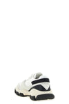 tone-on-tone technical mesh and suede sneakers