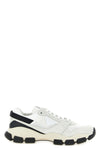 tone-on-tone technical mesh and suede sneakers