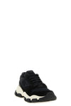 tone-on-tone technical mesh and suede sneakers