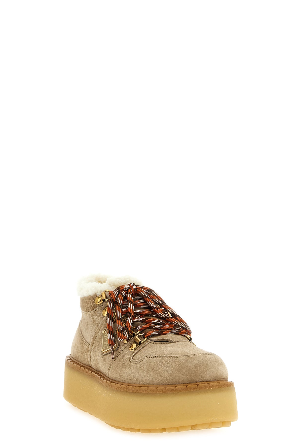 prada soft suede lace shoes blend an alpine aesthetic