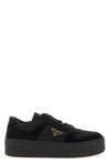 the downtown bold prada sneakers redefine classic volumes through a platform sil