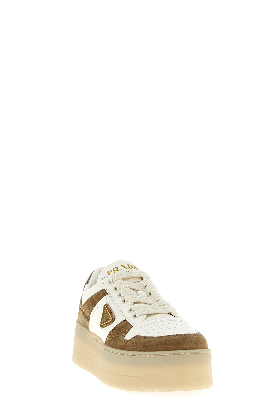 PRADA 37 downtown bold nappa and suede sneakers